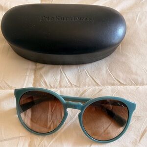 Polo by Ralph Lauren Teal and Brown Sunglasses